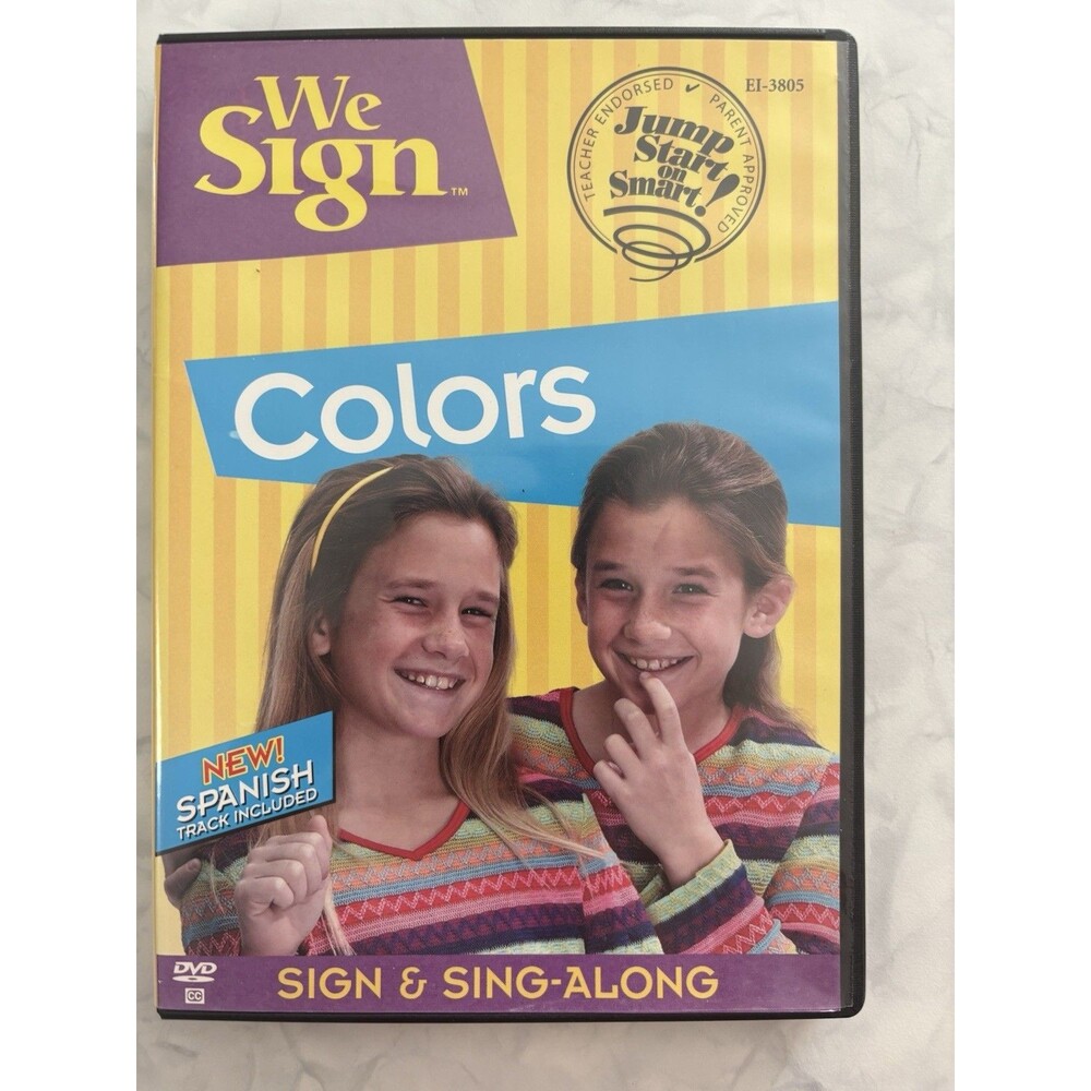 We Sign Colors DVD Kids ASL American Sign Language Sing Along 2006 Like New!
